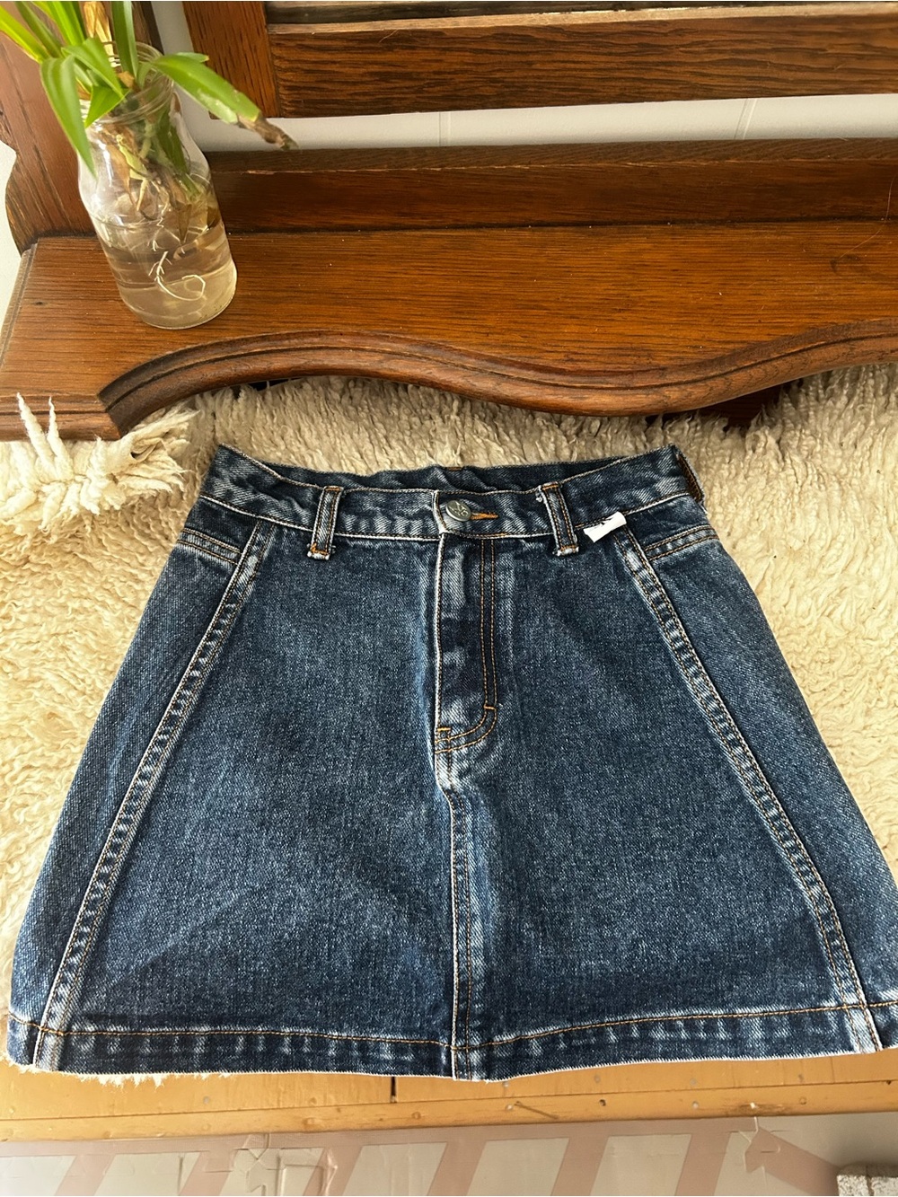 Calvin Klein Denim Mini Skirt